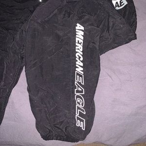 Black/Reflective American eagle joggers size med